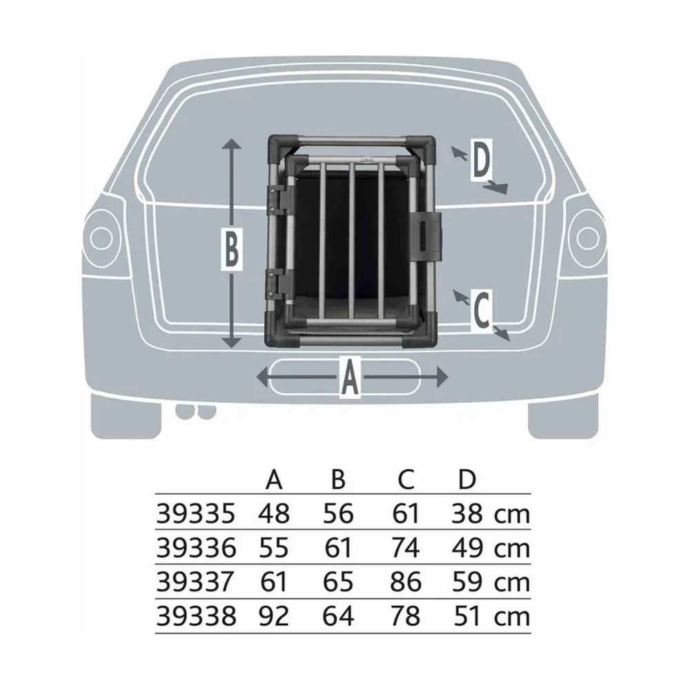 TRIXIE Transportbox Aluminium, S: 48x56x61cm - 39335