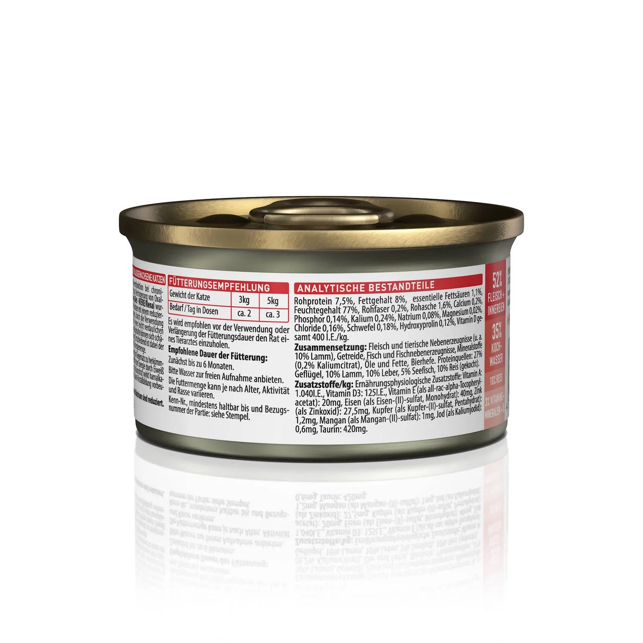 Kattovit Feline Diet Dose Niere/Renal Lamm 85g