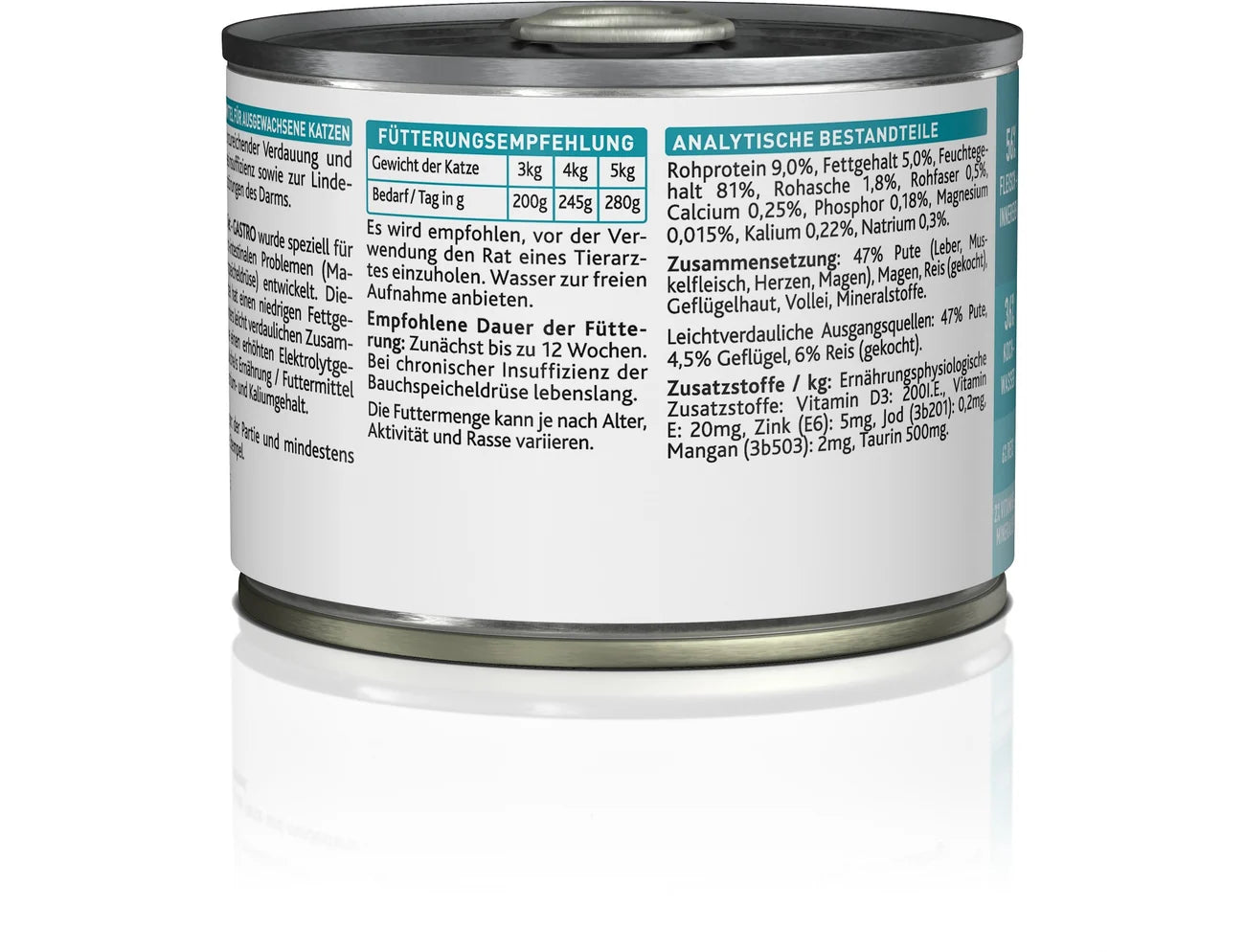 Kattovit Feline Diet Dose Gastro Pute 185g