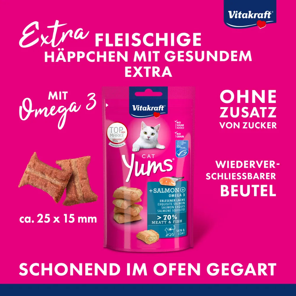 Vitakraft Cat Yums® + Lachs & Omega 3 40g