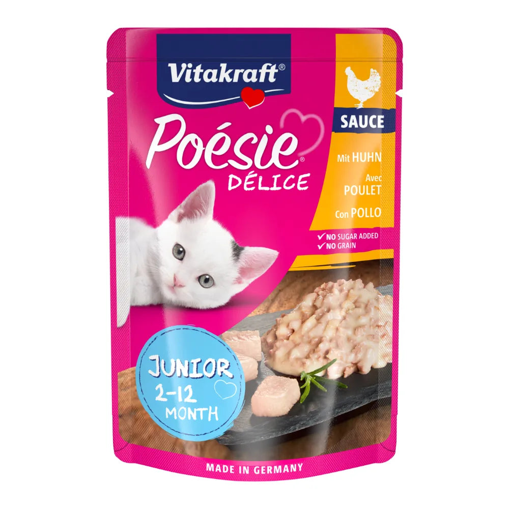 Vitakraft Poésie® Délice Junior + Hühnerfilet 85g