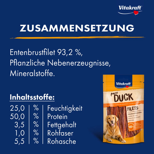 Vitakraft DUCK FILETS Entenbrustfiletstreifen 80g