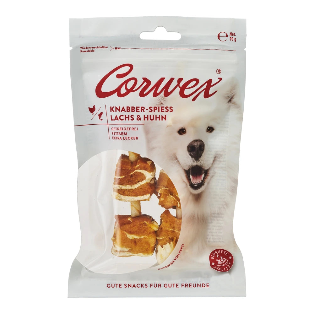 Corwex Knabber-Spieß mit Lachs und Huhn 90g