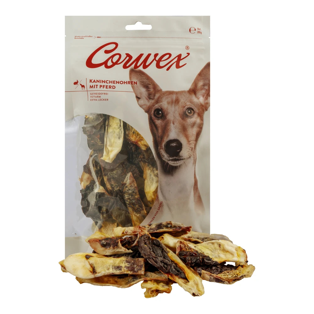 Corwex Kaninchenohren mit Pferd 200g