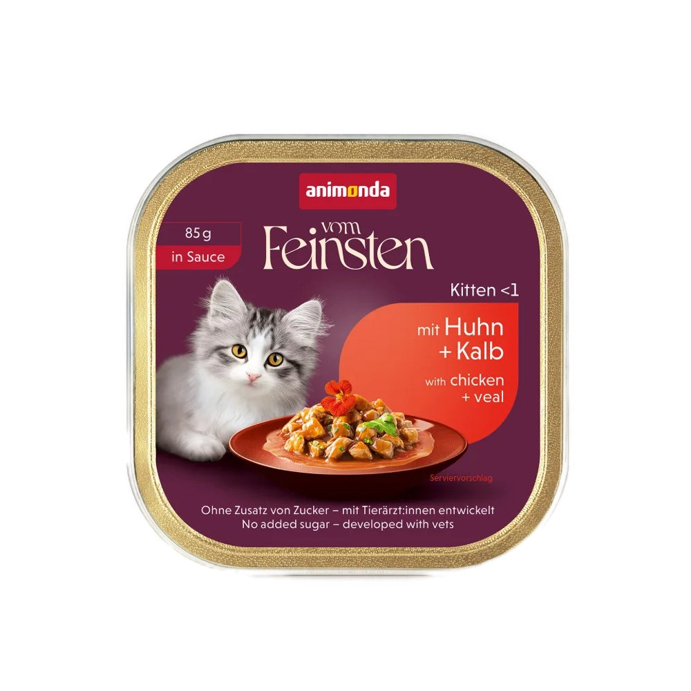 animonda Vom Feinsten Kitten in Sauce Huhn+Kalb 85g