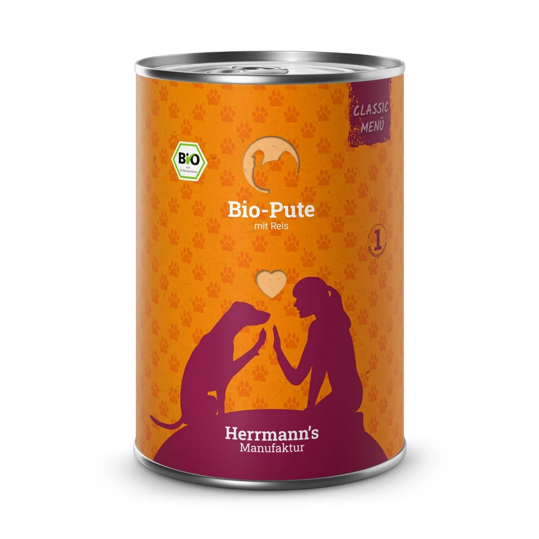 Herrmanns Classic Bio-Pute mit Reis 400g