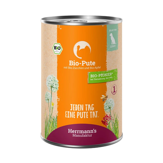 Herrmanns Selection Leicht Bio Pute mit Zucchini und Apfel