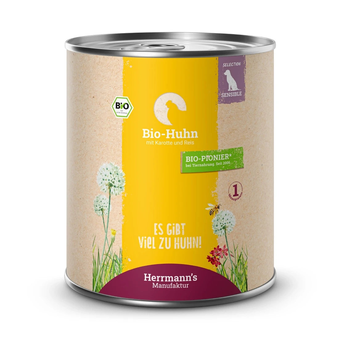 Herrmanns Selection Sensibel Bio Huhn mit Karotte und Reis