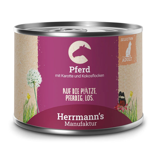 Herrmanns Selection Pferd mit Karotte und Kokosflocken