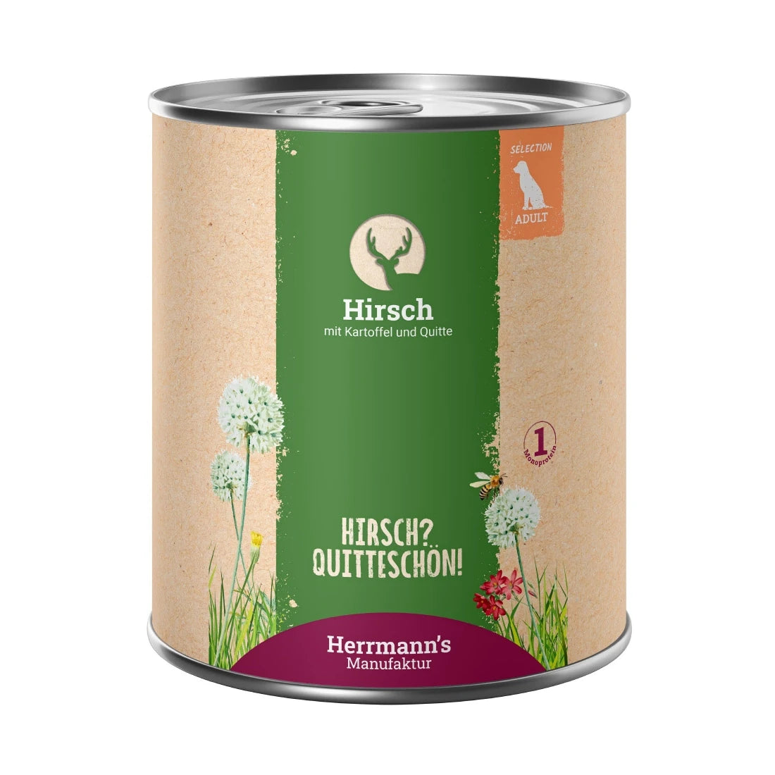 Herrmanns Selection Adult Hirsch mit Kartoffel und Quitte