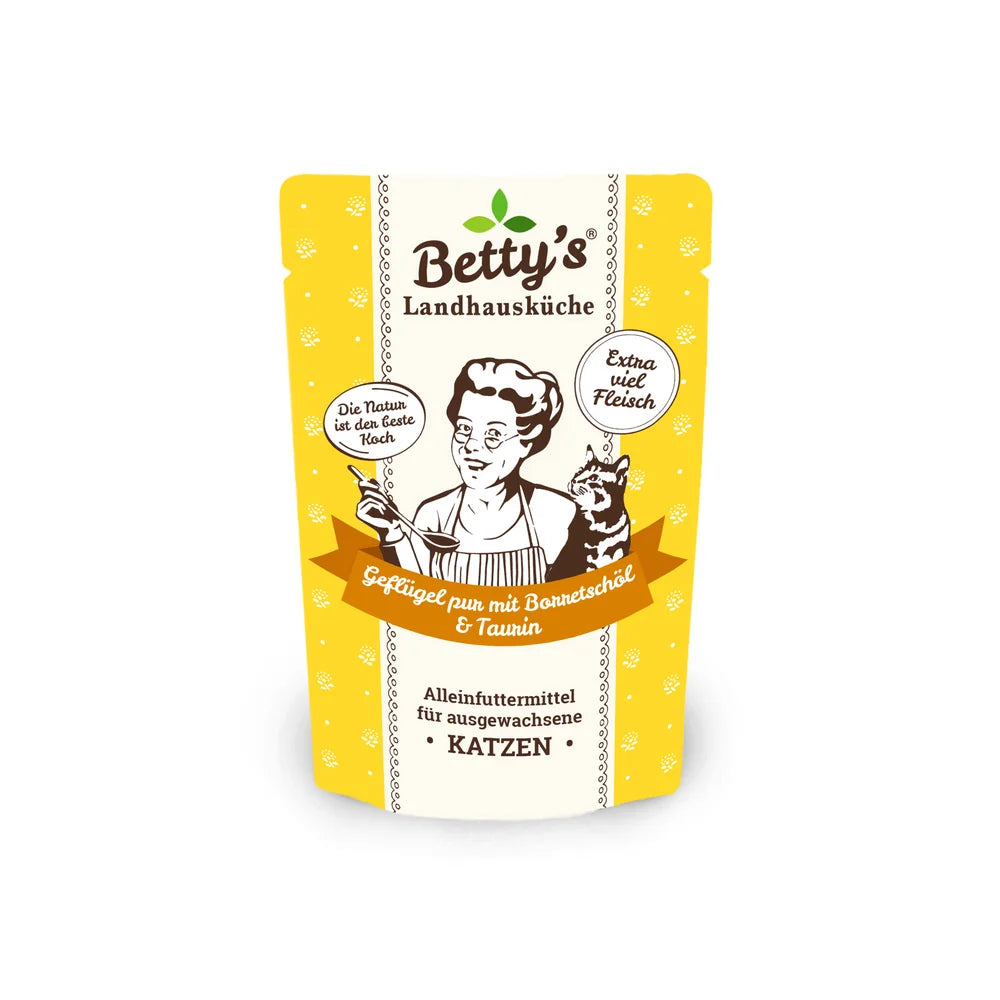 Betty's Landhausküche Frischebeutel Geflügel Pur mit Borretschöl 100g