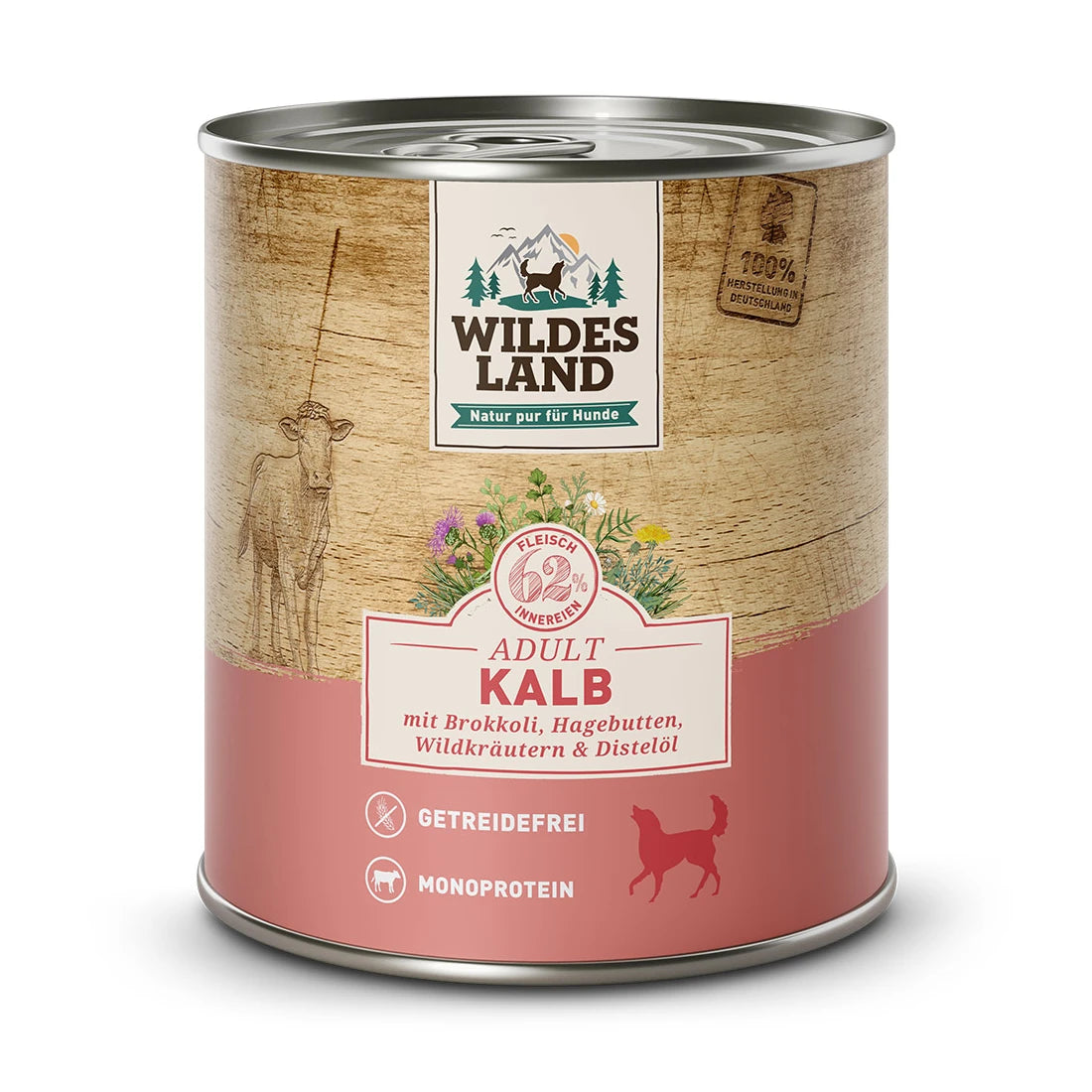 Wildes Land Kalb mit Brokokoli & Karotten