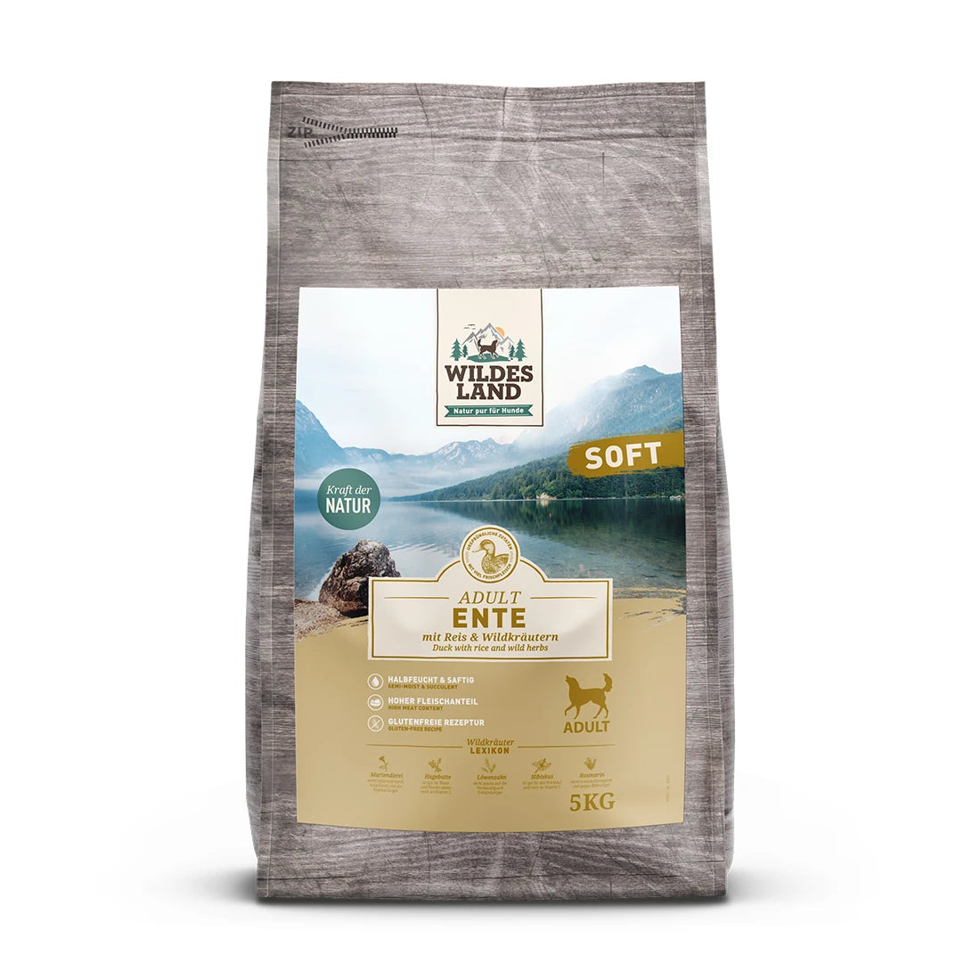 Wildes Land Ente mit Reis Soft