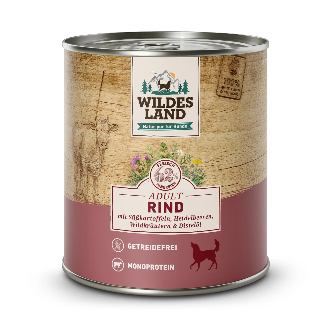 Wildes Land Rind mit Süßkartoffel