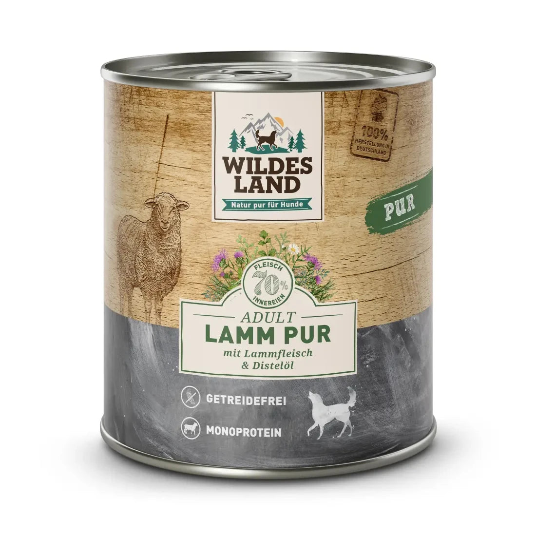 Wildes Land Lamm PUR mit Distelöl