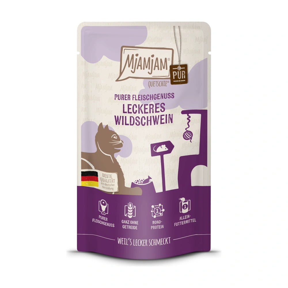 MjAMjAM Quetschie - purer Fleischgenuss - leckeres Wildschwein pur