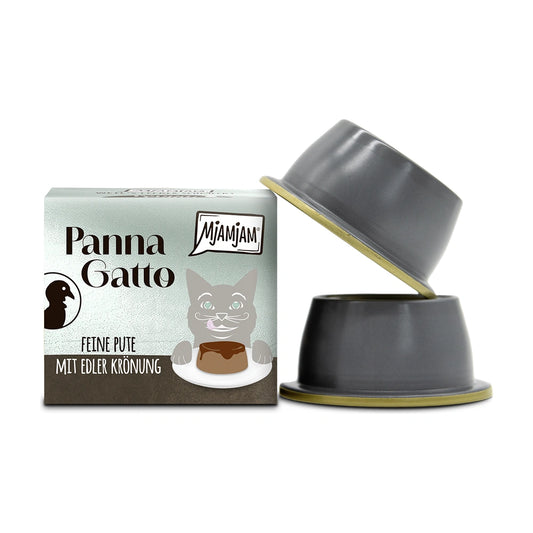 MjAMjAM Panna Gatto - feine Pute mit edler Krönung 2 x 80g