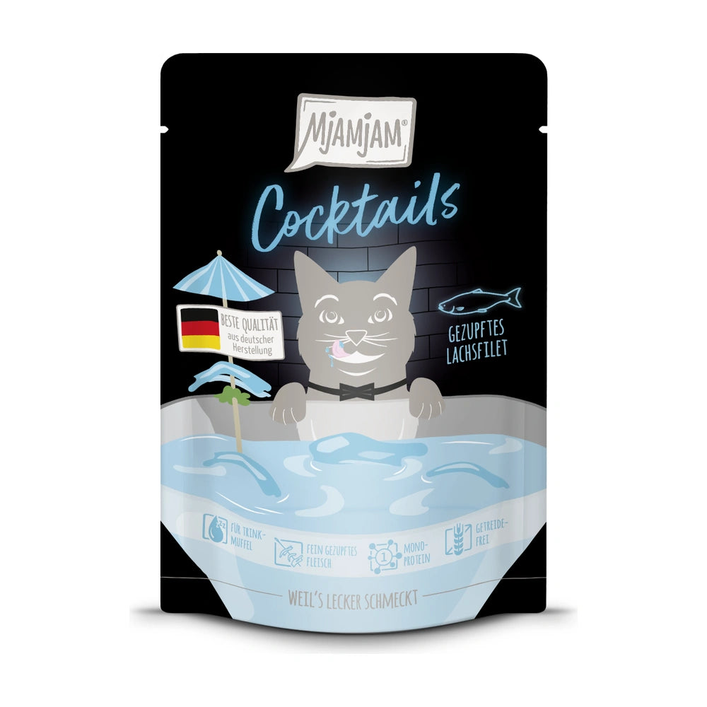 MjAMjAM Cocktails - Gezupftes Lachsfilet 40g