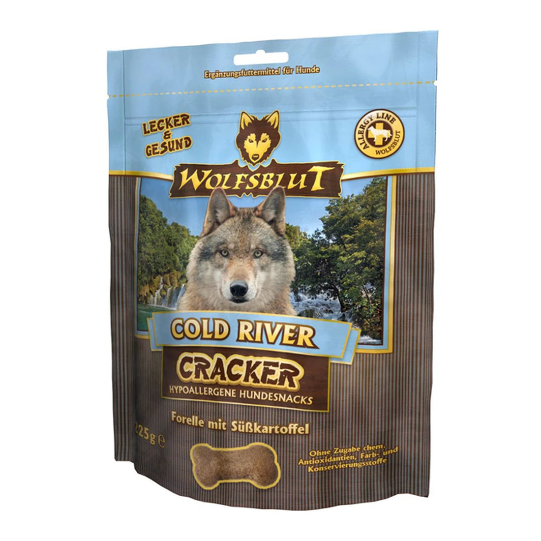 Wolfsblut Cold River Cracker - Forelle mit Süßkartoffel 225g