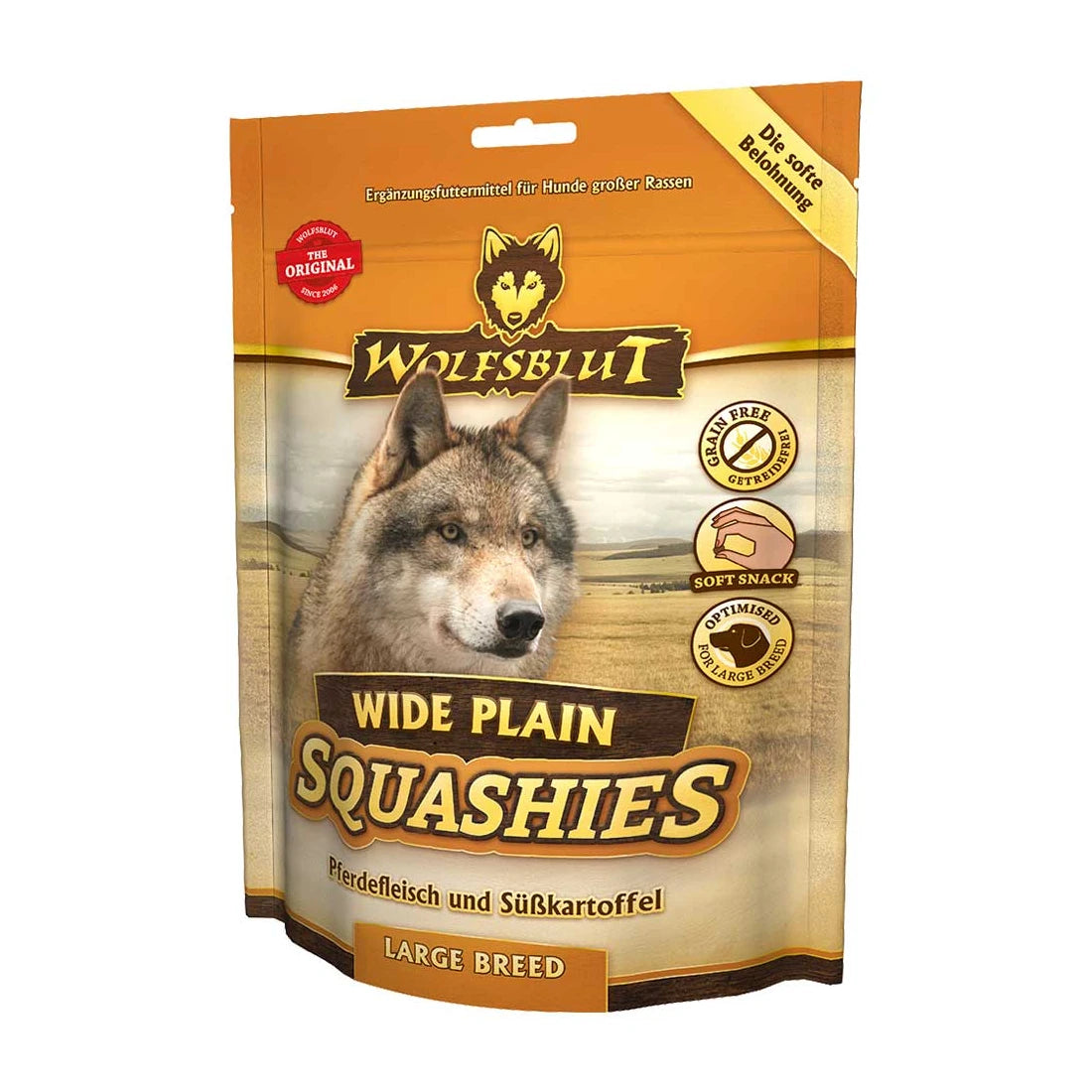 Wolfsblut Wide Plain Squashies Large Breed - Pferd mit Süßkartoffel 300g