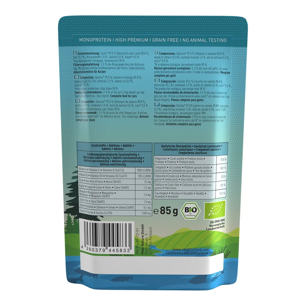 Catz finefood Bio No.513 Lachs 85g