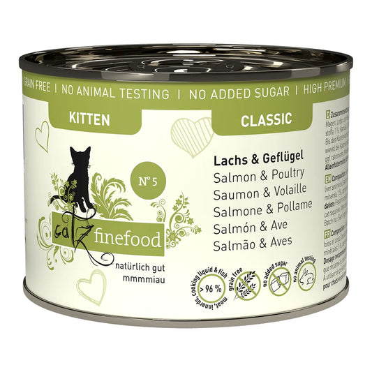 Catz finefood Kitten No.05 Lachs & Geflügel