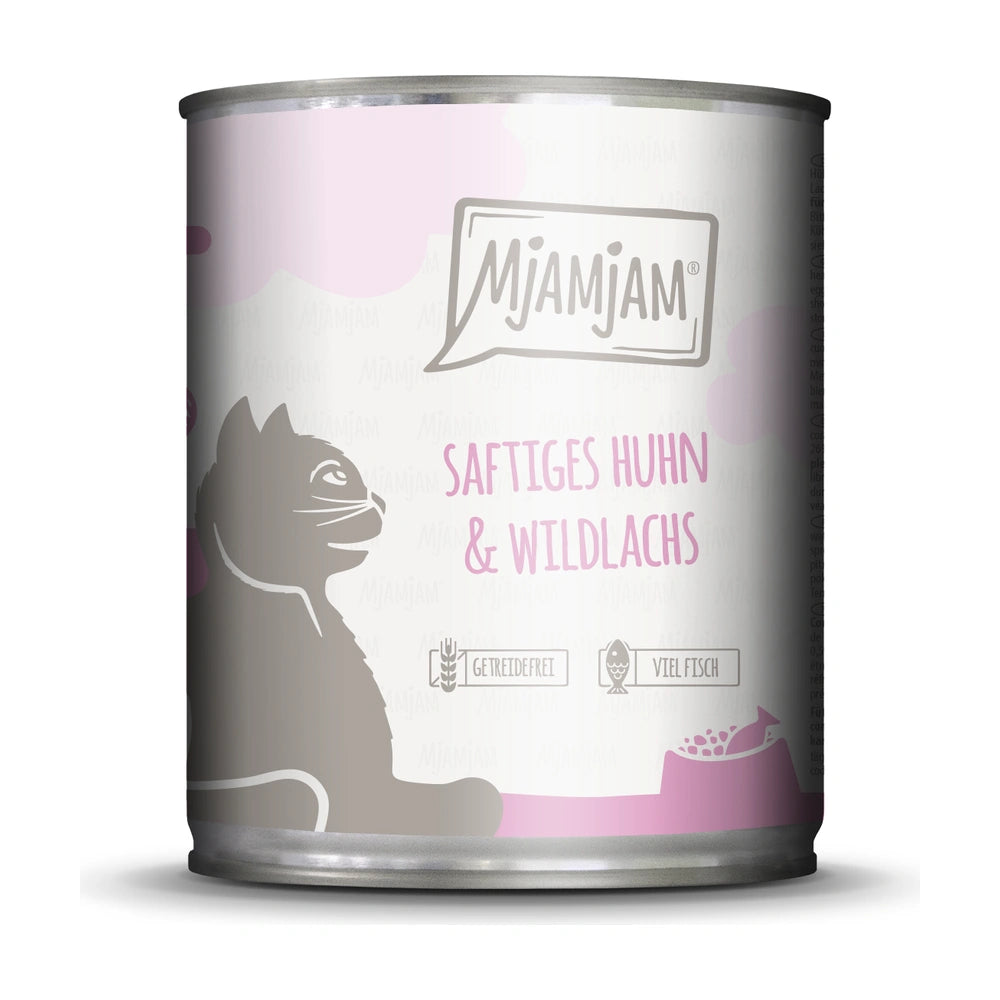 MjAMjAM saftiges Huhn und Wildlachs