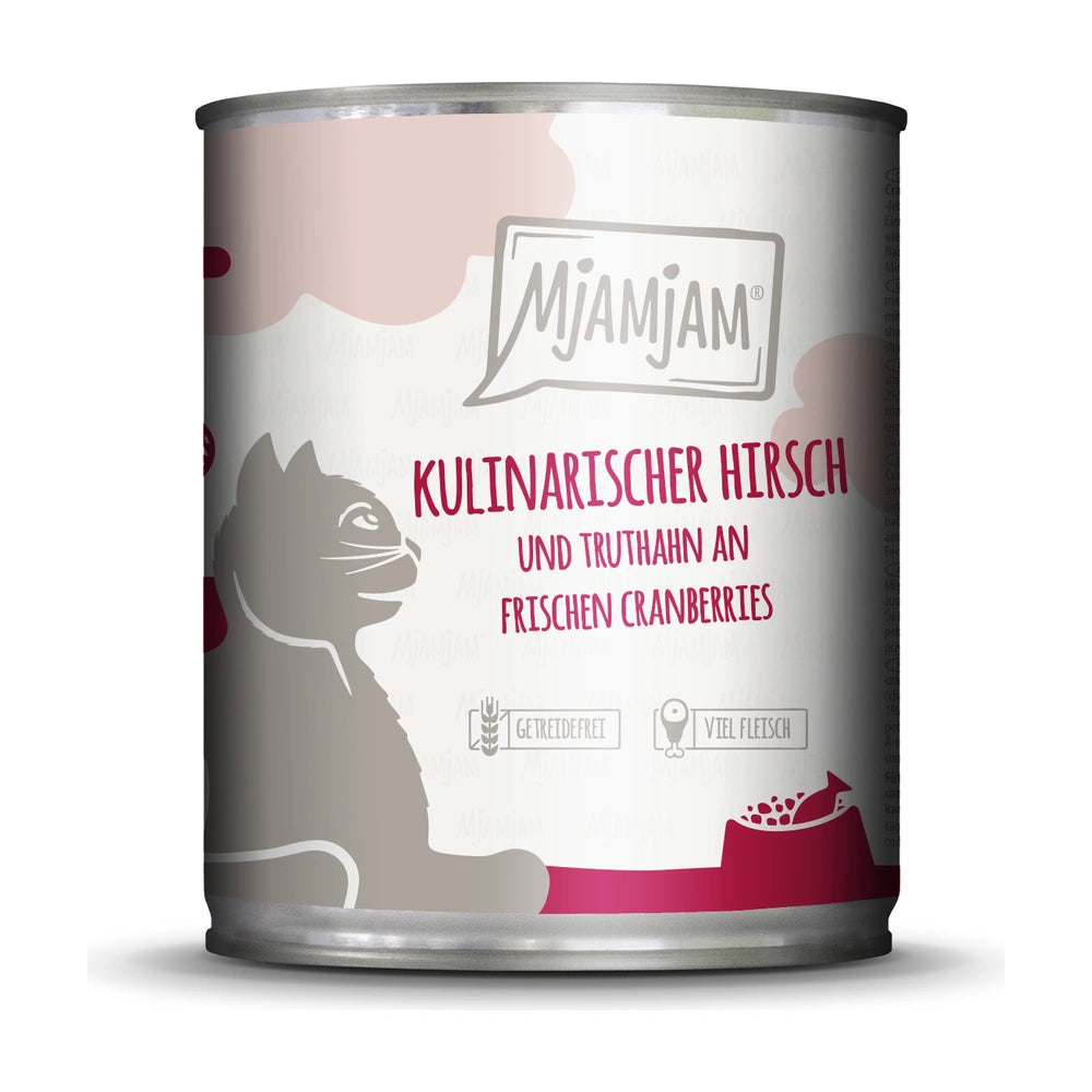 MjAMjAM kulinarischer Hirsch und Truthahn an frischen Cranberries