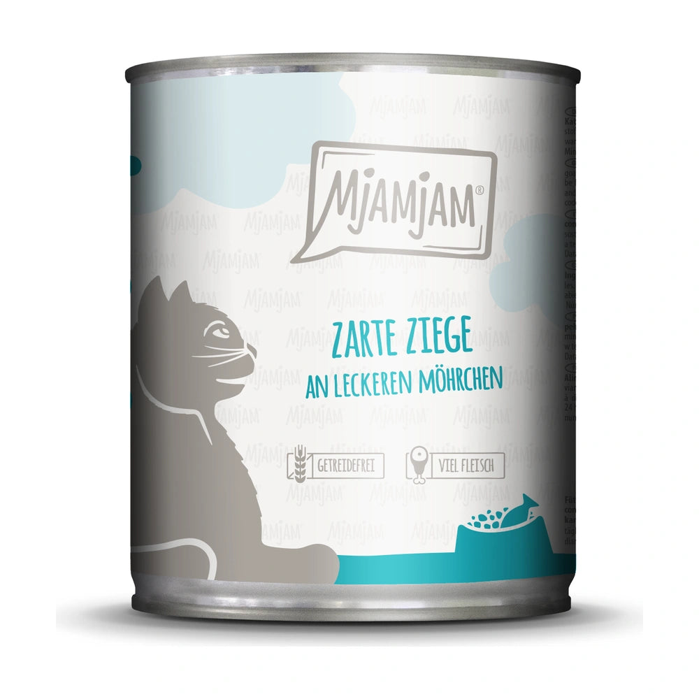 MjAMjAM zarte Ziege an leckeren Möhrchen