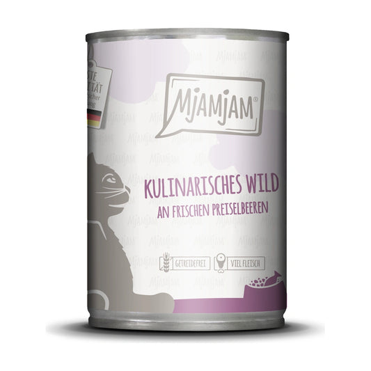 MjAMjAM kulinarisches Wild an frischen Preiselbeeren