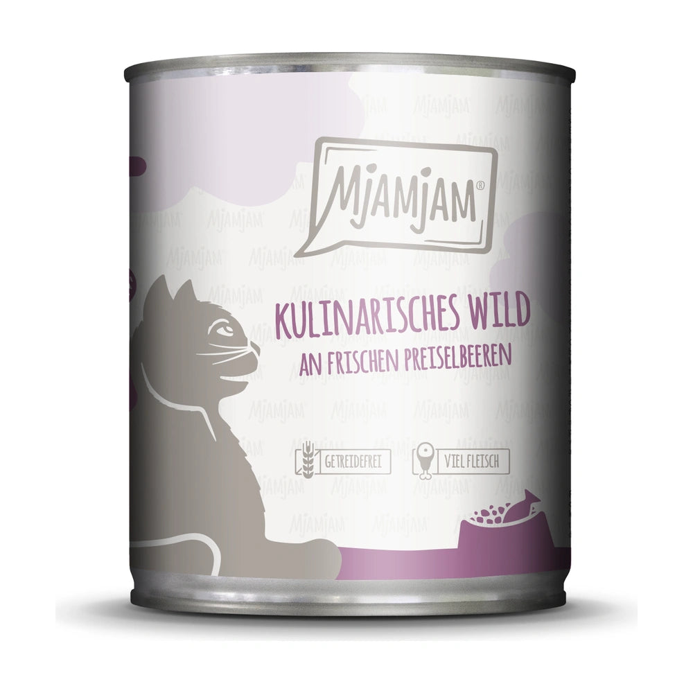 MjAMjAM kulinarisches Wild an frischen Preiselbeeren