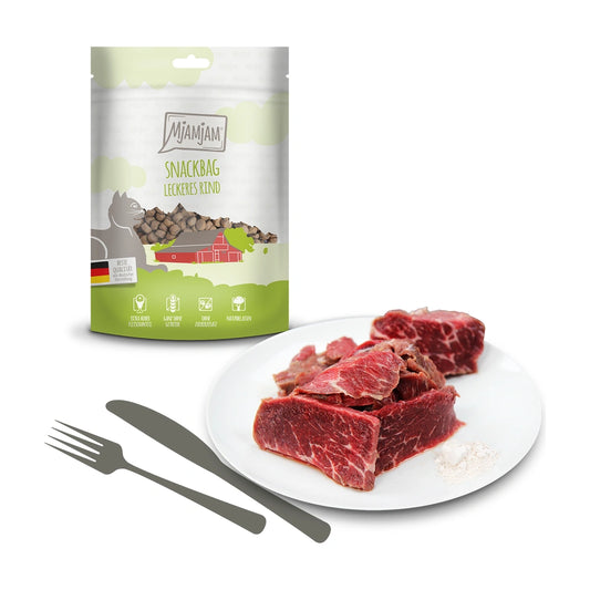 MjAMjAM Snackbag - leckeres Rind 125g