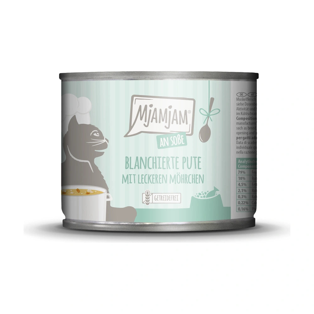 MjAMjAM blanchierte Pute mit leckeren Möhrchen an Soße 185g