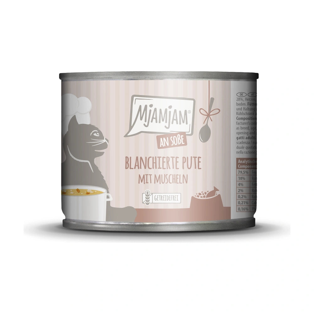 MjAMjAM blanchierte Pute mit Muscheln an Soße 185g