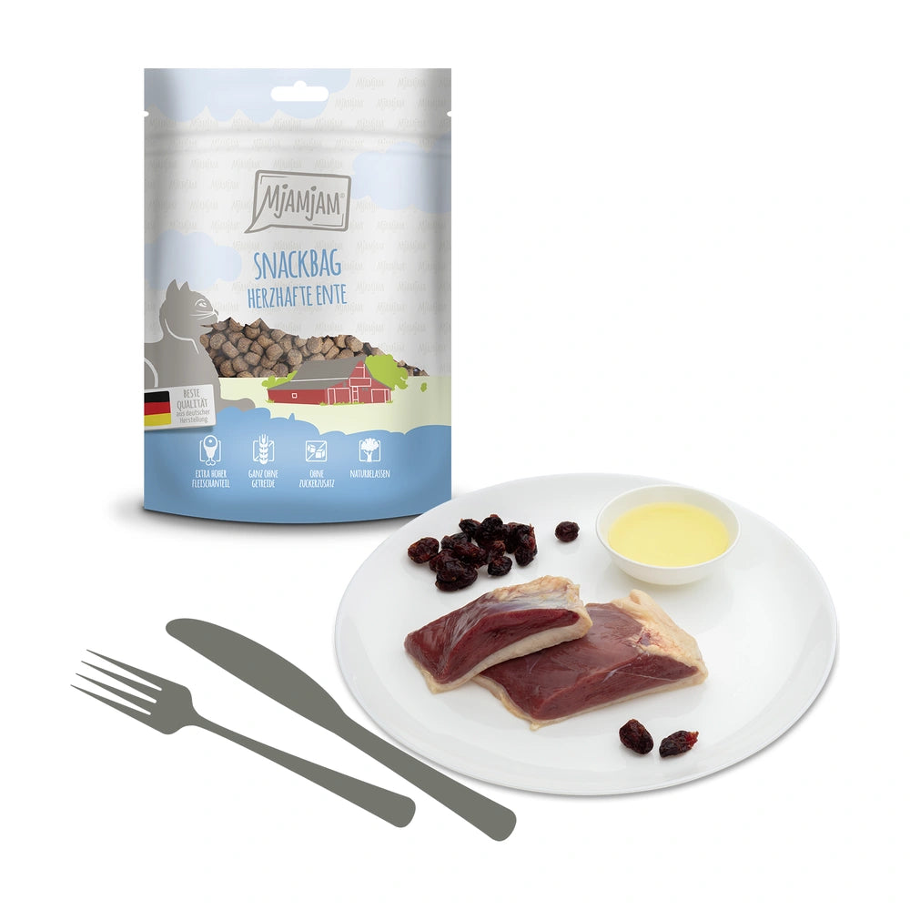 MjAMjAM Snackbag - herzhafte Ente 125g