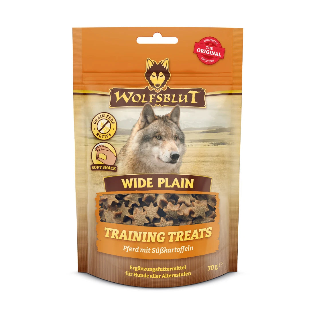 Wolfsblut Wide Plain Training Treats - Pferd mit Süßkartoffel 70g