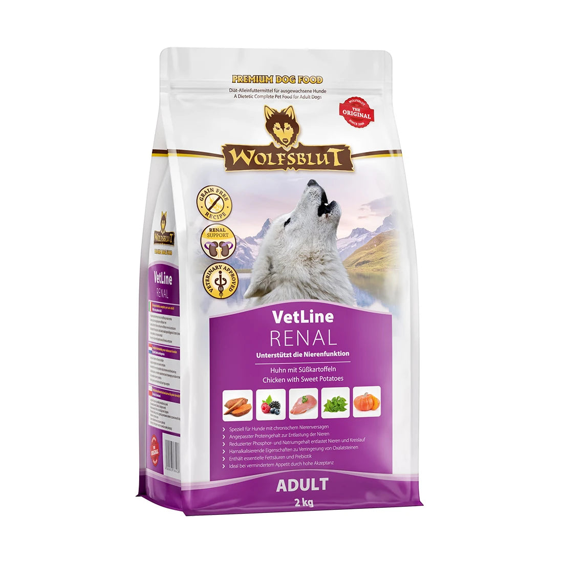 Wolfsblut Renal - Huhn mit Süßkartoffel