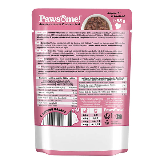 Pawsome Adult light Pute 85g