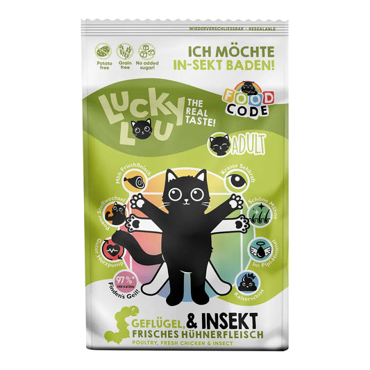 Lucky Lou Food Code Adult Geflügel & Insekten
