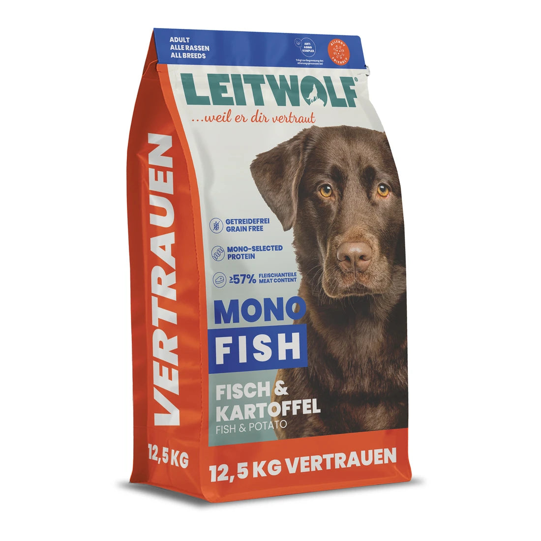 Leitwolf MONO FISH Adult - Fisch & Kartoffel