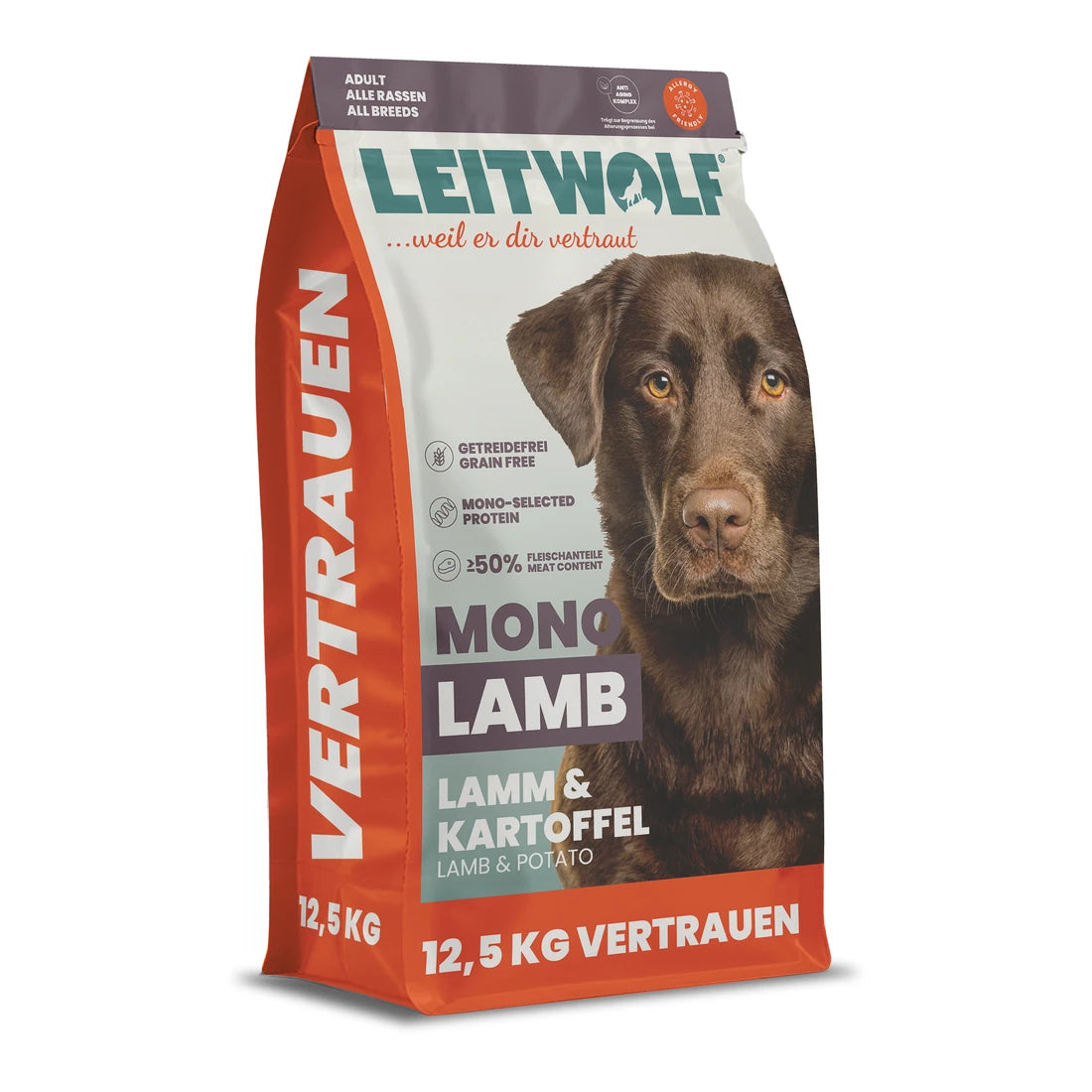 Leitwolf MONO LAMB Adult - Lamm & Kartoffel