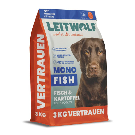 Leitwolf MONO FISH Adult - Fisch & Kartoffel