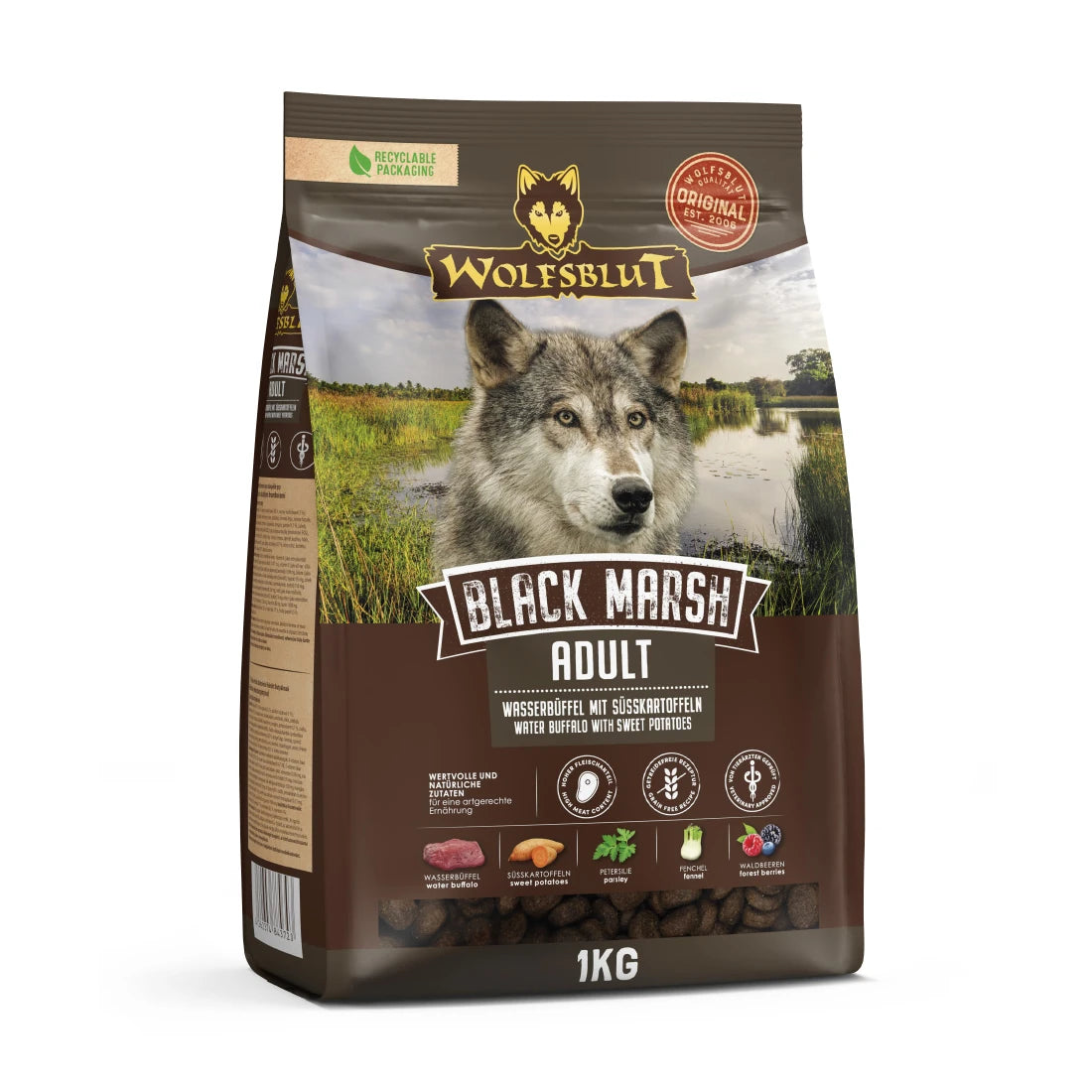 Wolfsblut Black Marsh Adult - Wasserbüffel mit Süßkartoffel