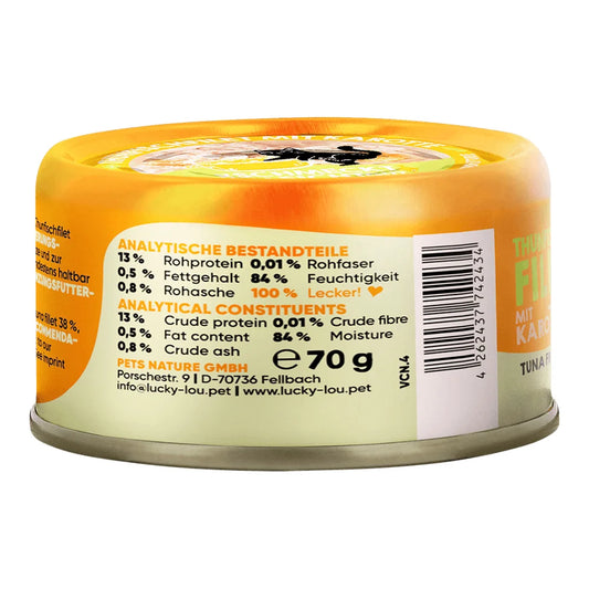 Lucky Lou EXTRA FOOD Thunfisch mit Karotte in Broth 70g Dose