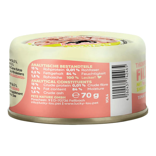 Lucky Lou EXTRA FOOD Thunfisch & Shrims in Jelly 70g Dose