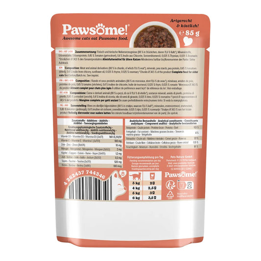 Pawsome Senior Kalb 85g