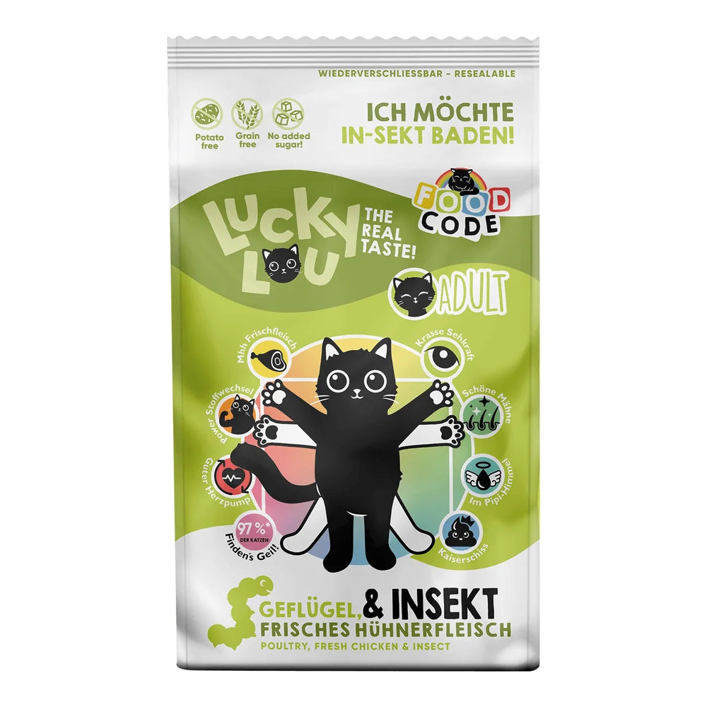 Lucky Lou Food Code Adult Geflügel & Insekten