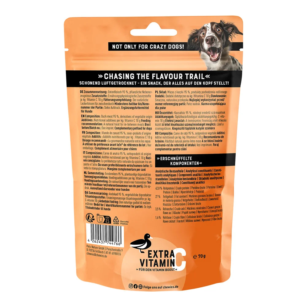 Chewies Fleischstreifen SOFT Mini Ente 70g