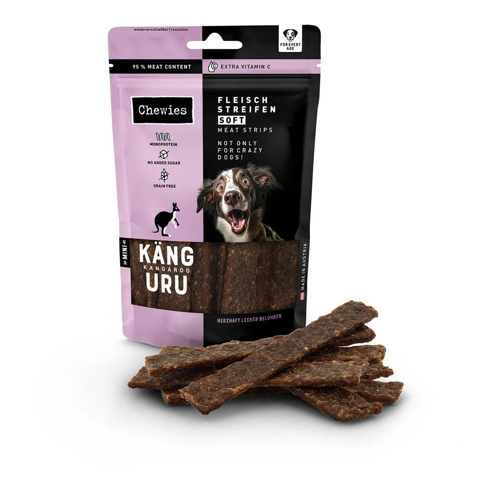 Chewies Fleischstreifen SOFT Mini Känguru 70g