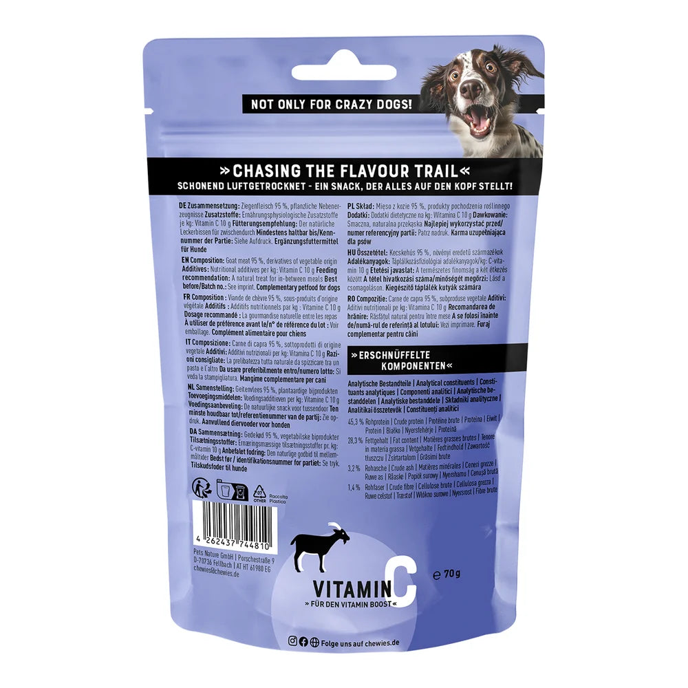 Chewies Fleischstreifen SOFT Mini Ziege 70g